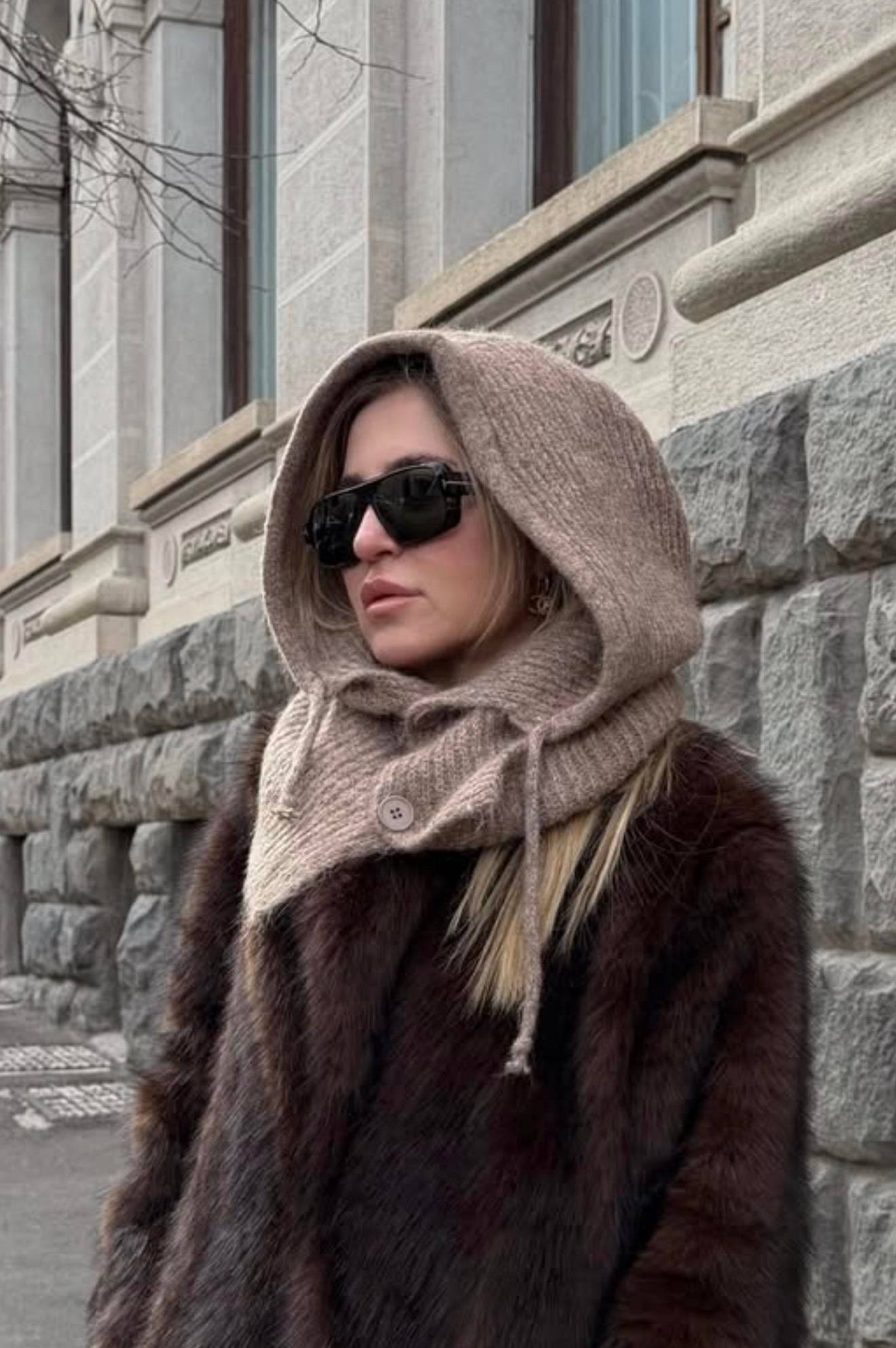Düğmeli Balaclava  