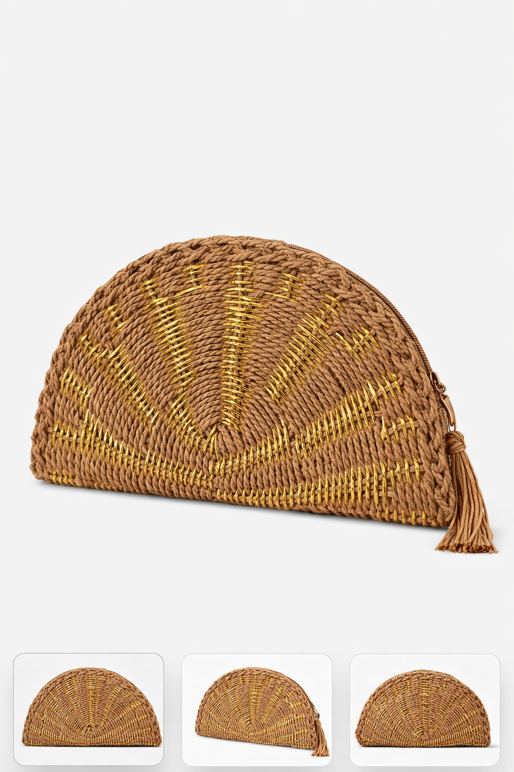 Hasır Varaklı Clutch