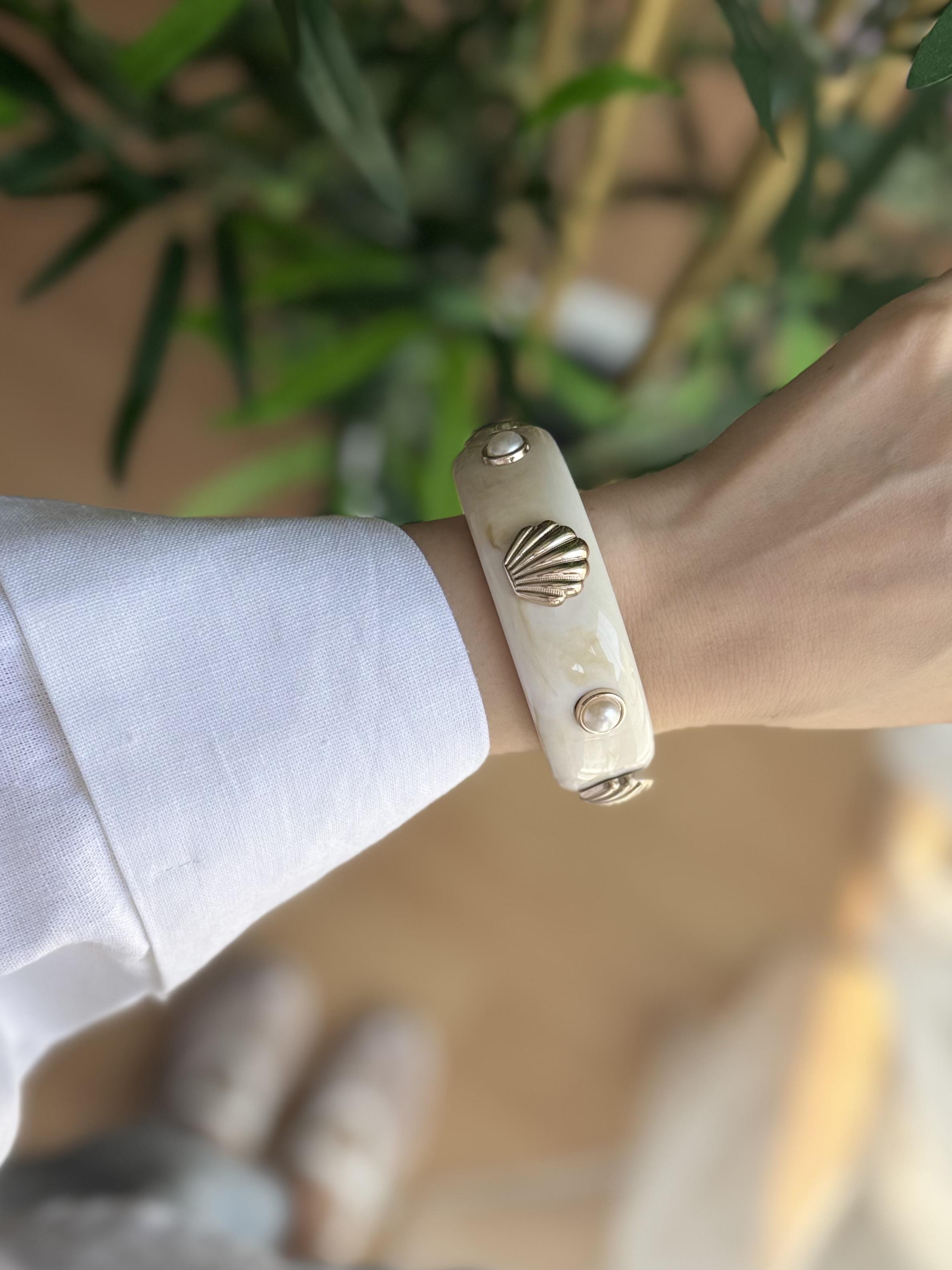 Kemik Deniz Kabuklu Bileklik