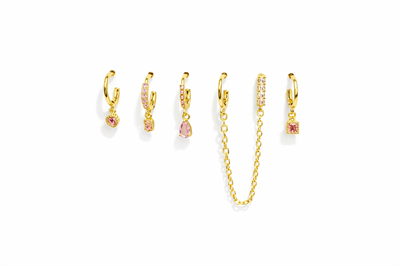 Çelik 6lı Set Küpe