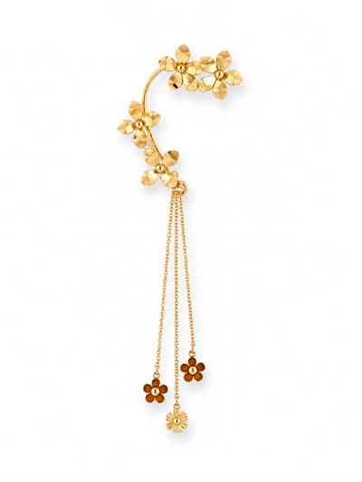 Çelik Çiçekli  Earcuff