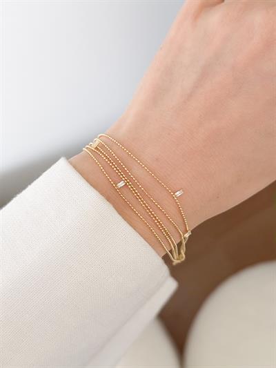 Çelik Çoklu Taşlı Bileklik