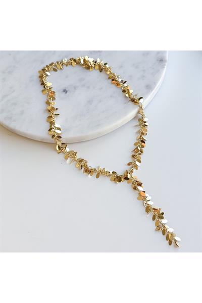 çelik pul dekolte kolye