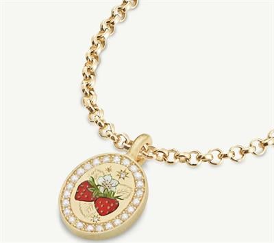 Çelik Strawberry Kolye