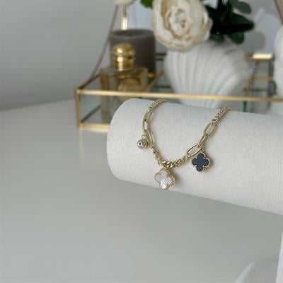 Çelik Yonca Charmlı Bileklik