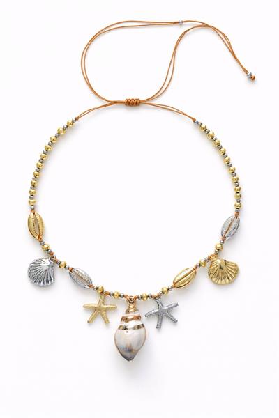 Deniz Kabuğu  Asansörlü Kolye