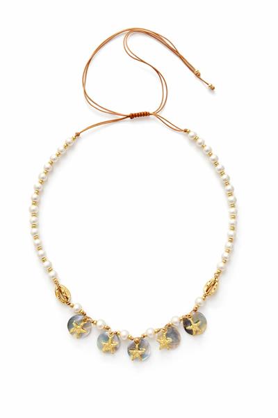 Deniz Yıldızı Asansörlü Kolye