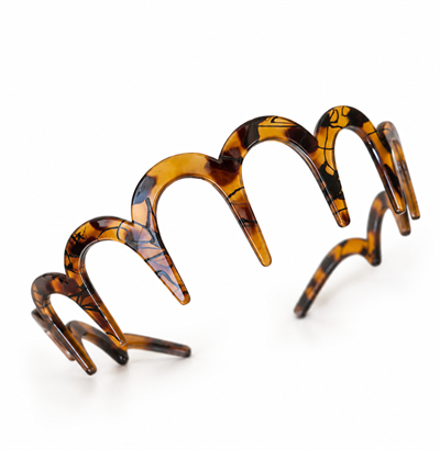 Kemik Oval Zigzag Taç