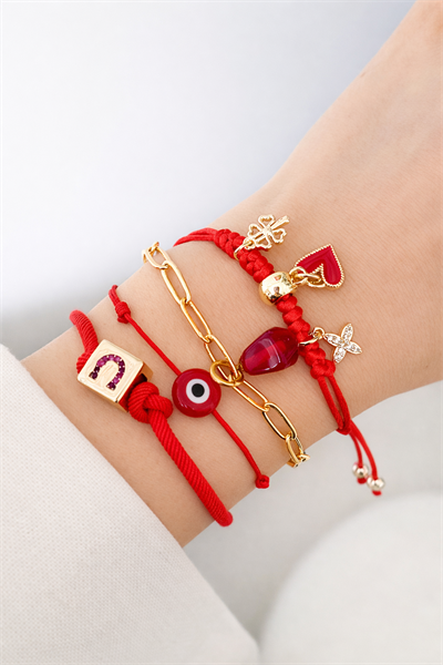 Marteniçka - Nar -Şans Bileklik Seti