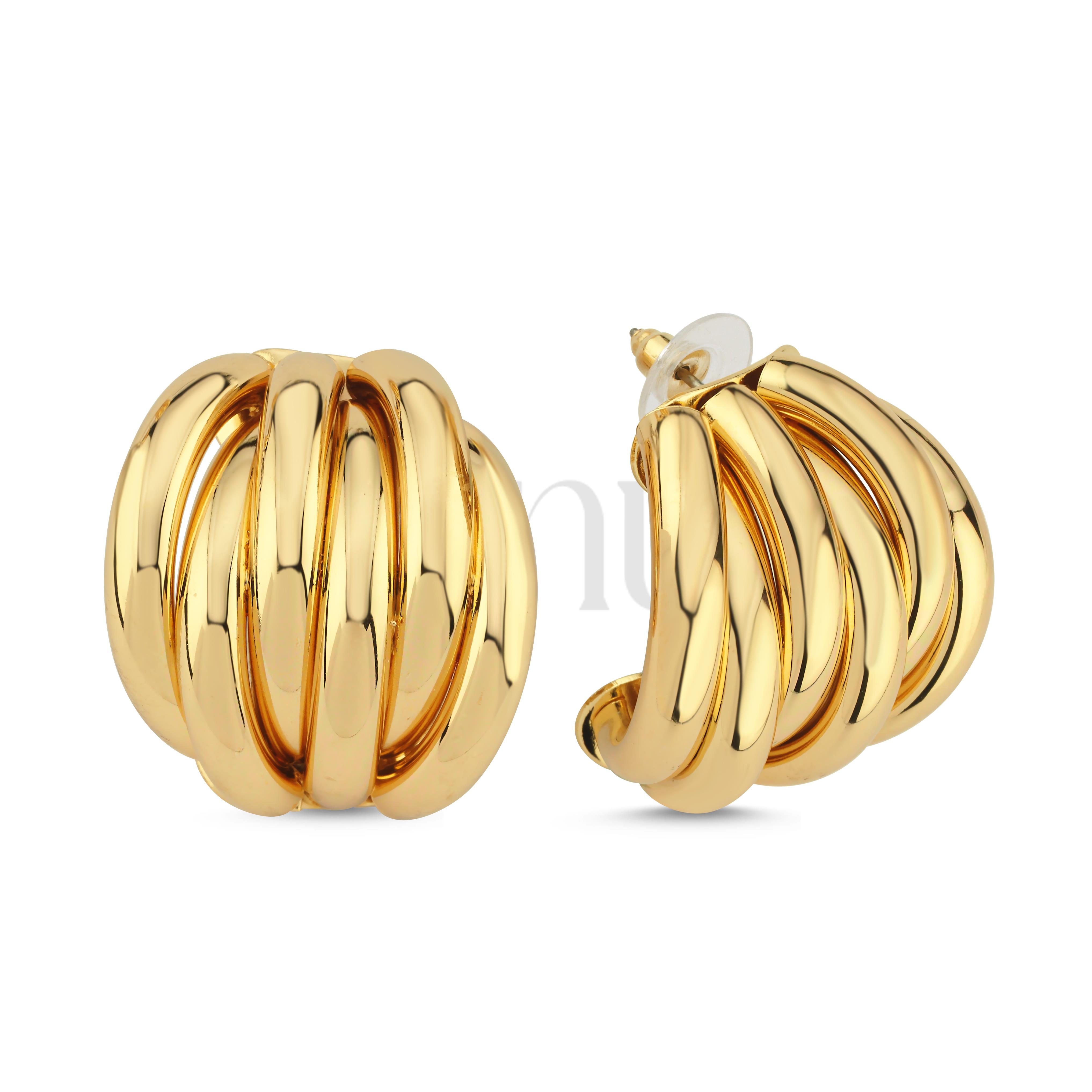 Çelik 6 halkalı küpe