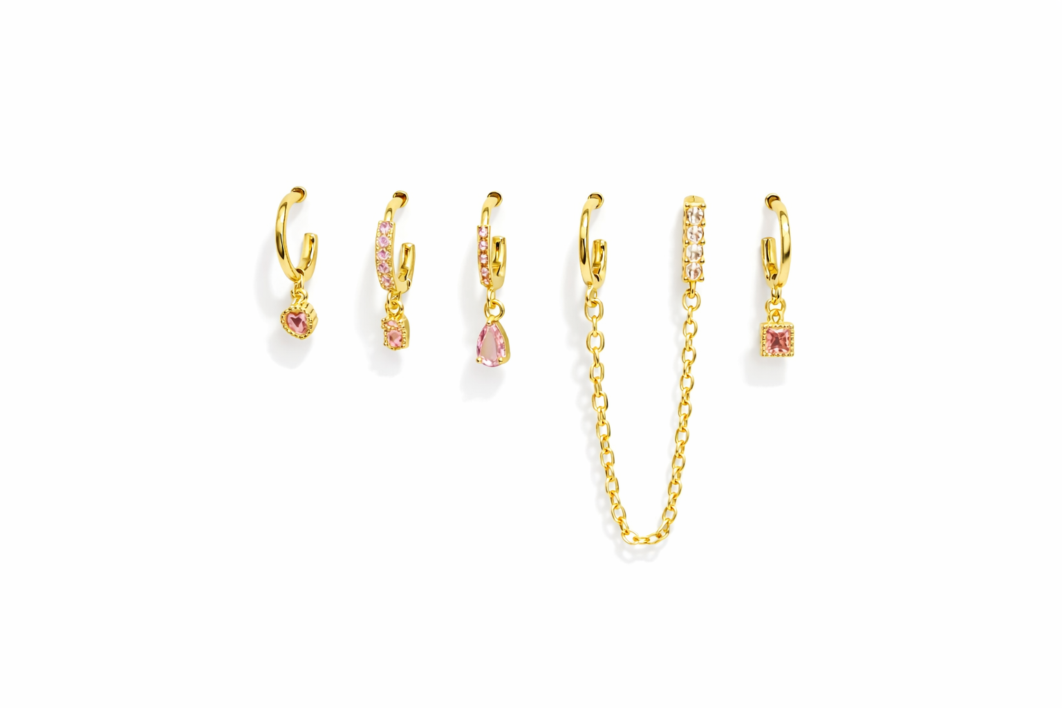 Çelik 6lı Set Küpe