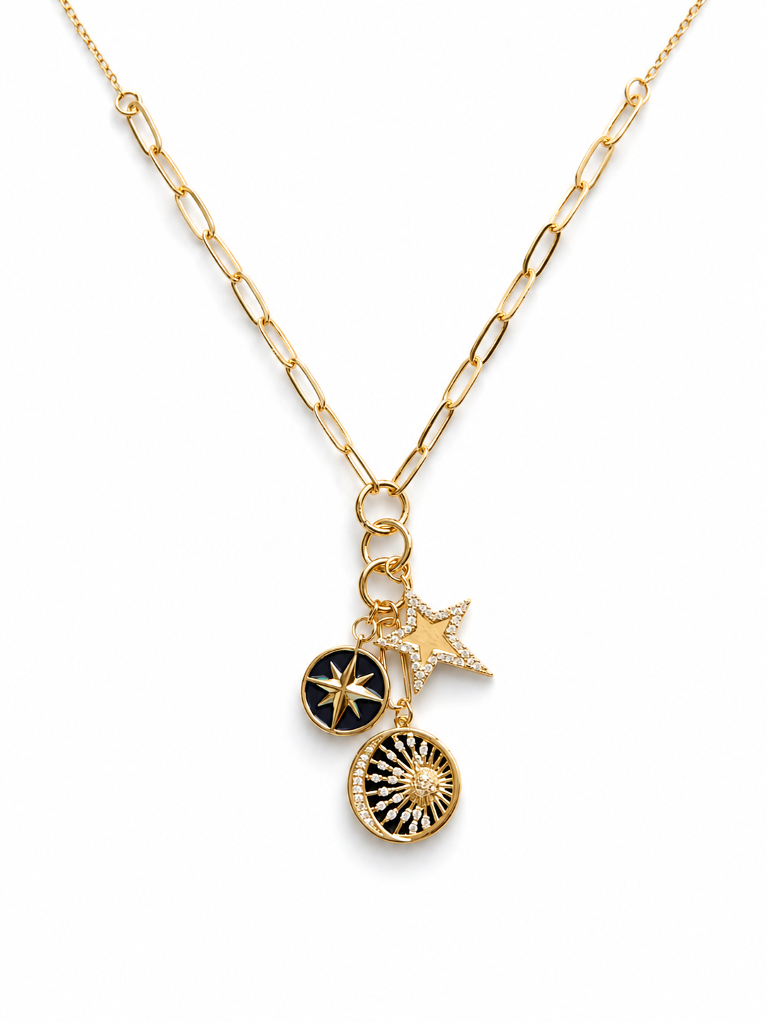 Çelik Charm Kolye