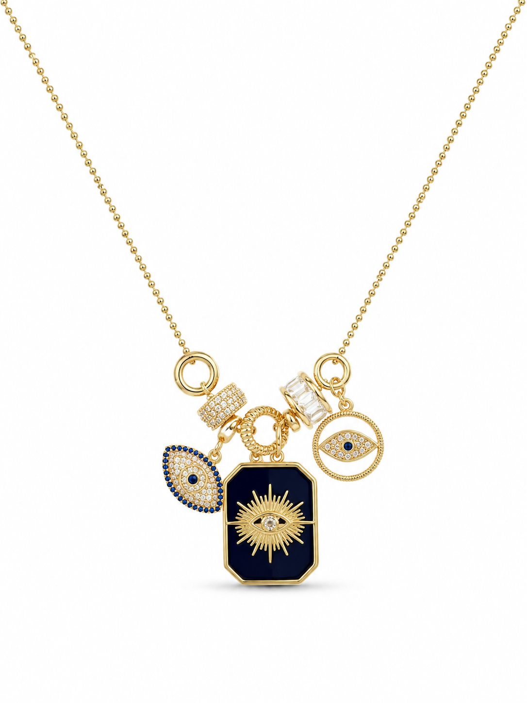 Çelik Eye Charm Kolye
