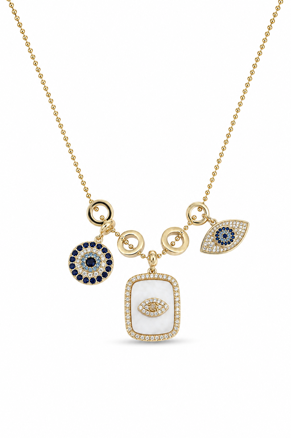 Çelik Eye Charm Kolye