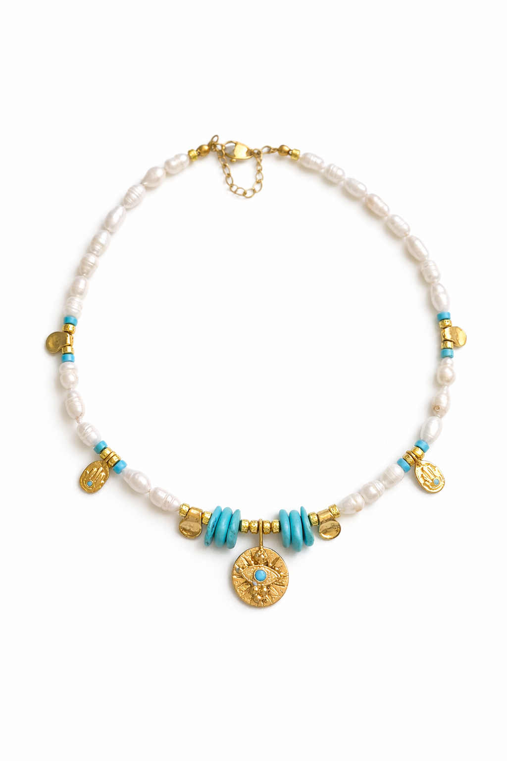 Çelik İnci Mercan Kolye