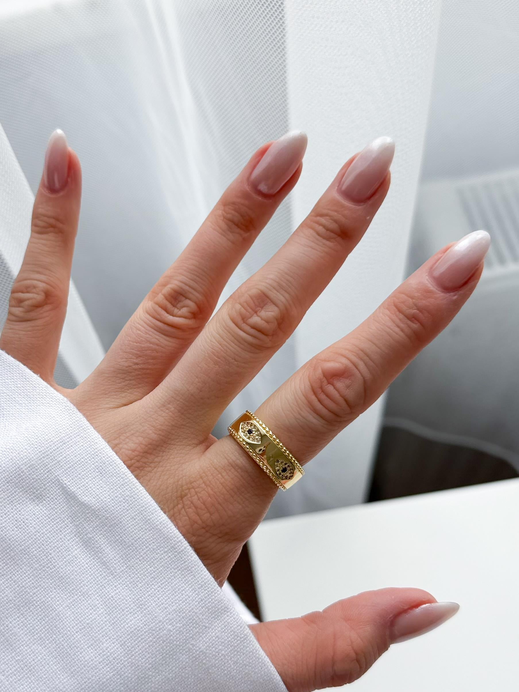 Çelik Nazar Göz Yüzük