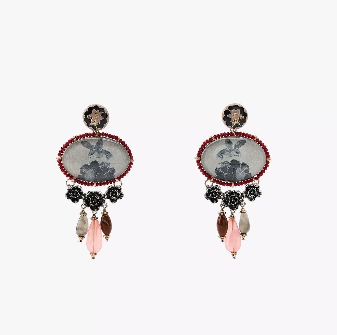 Çelik Sallantılı Charm Küpe