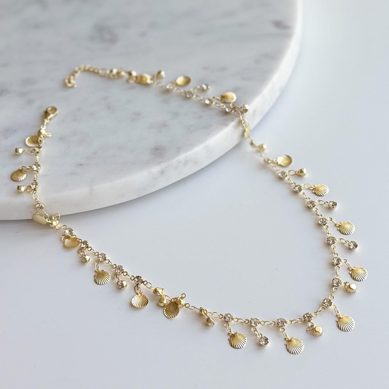 Çelik Sallantılı Midye Kolye