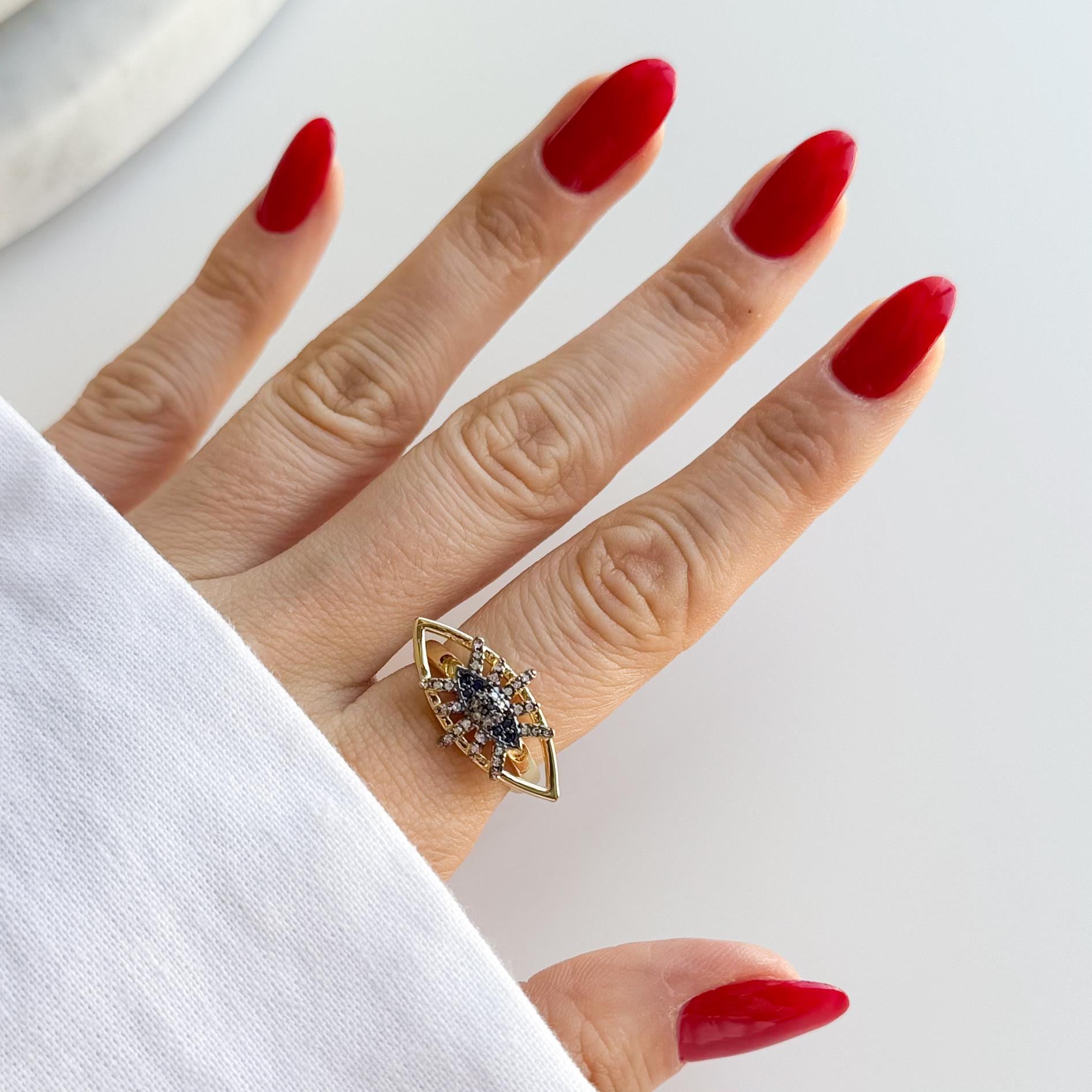 Çelik Taşlı Göz Yüzük