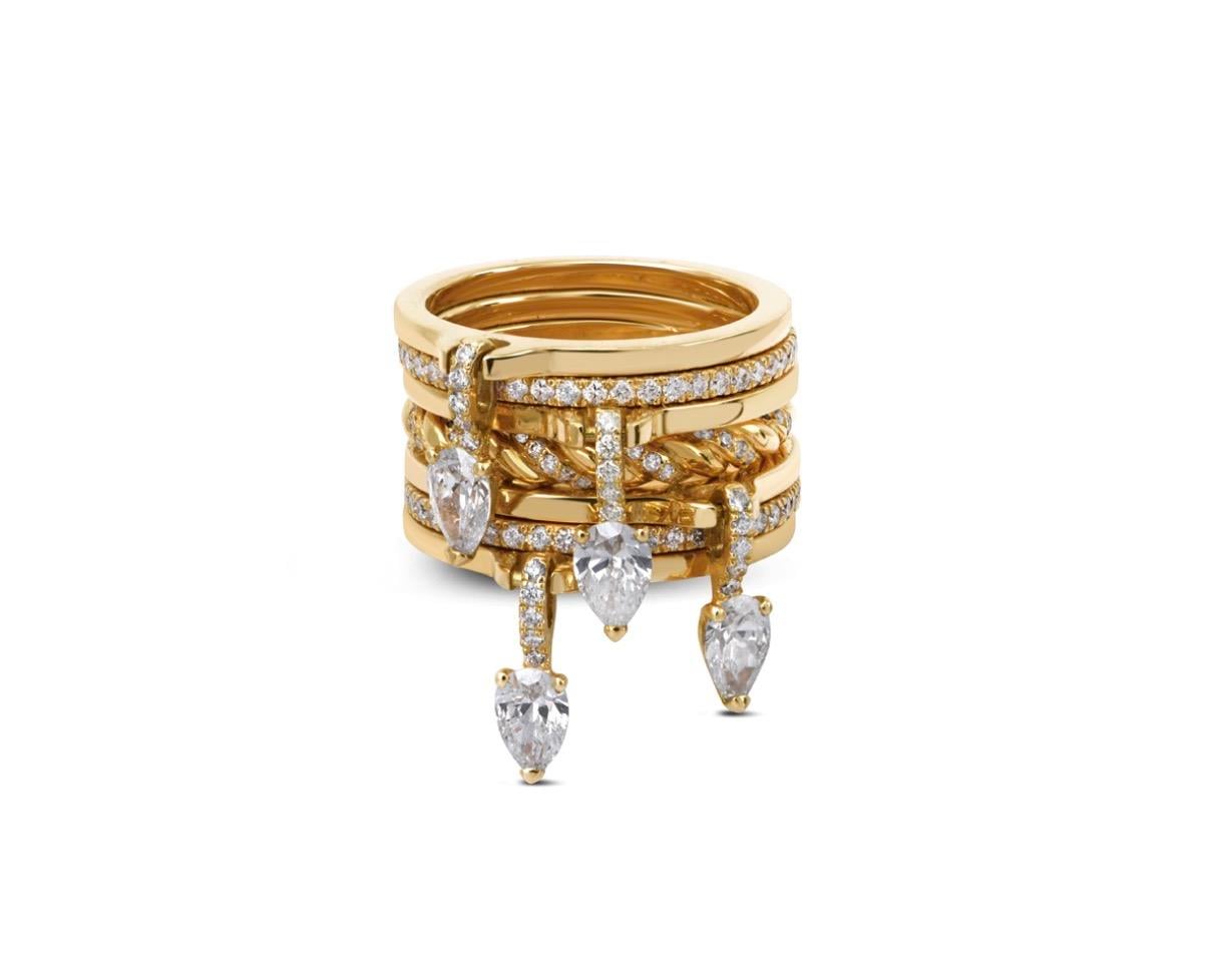 Çelik Taşlı Yüzük (Ayarlanabilir)