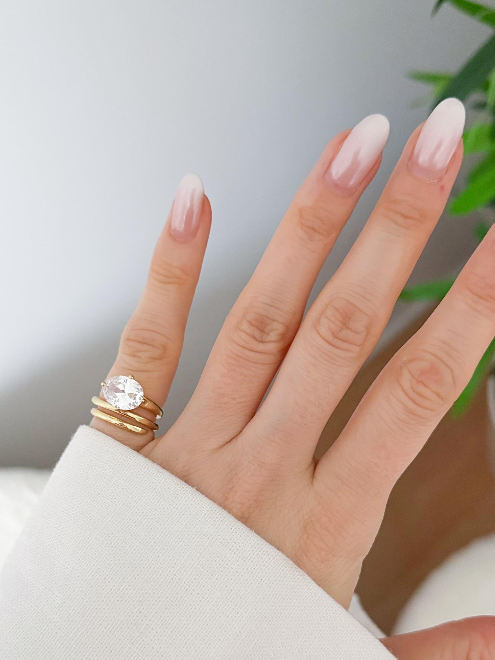 Çelik Tek Taş Serçe Parmak Yüzük (Ayarlanabilirdir)