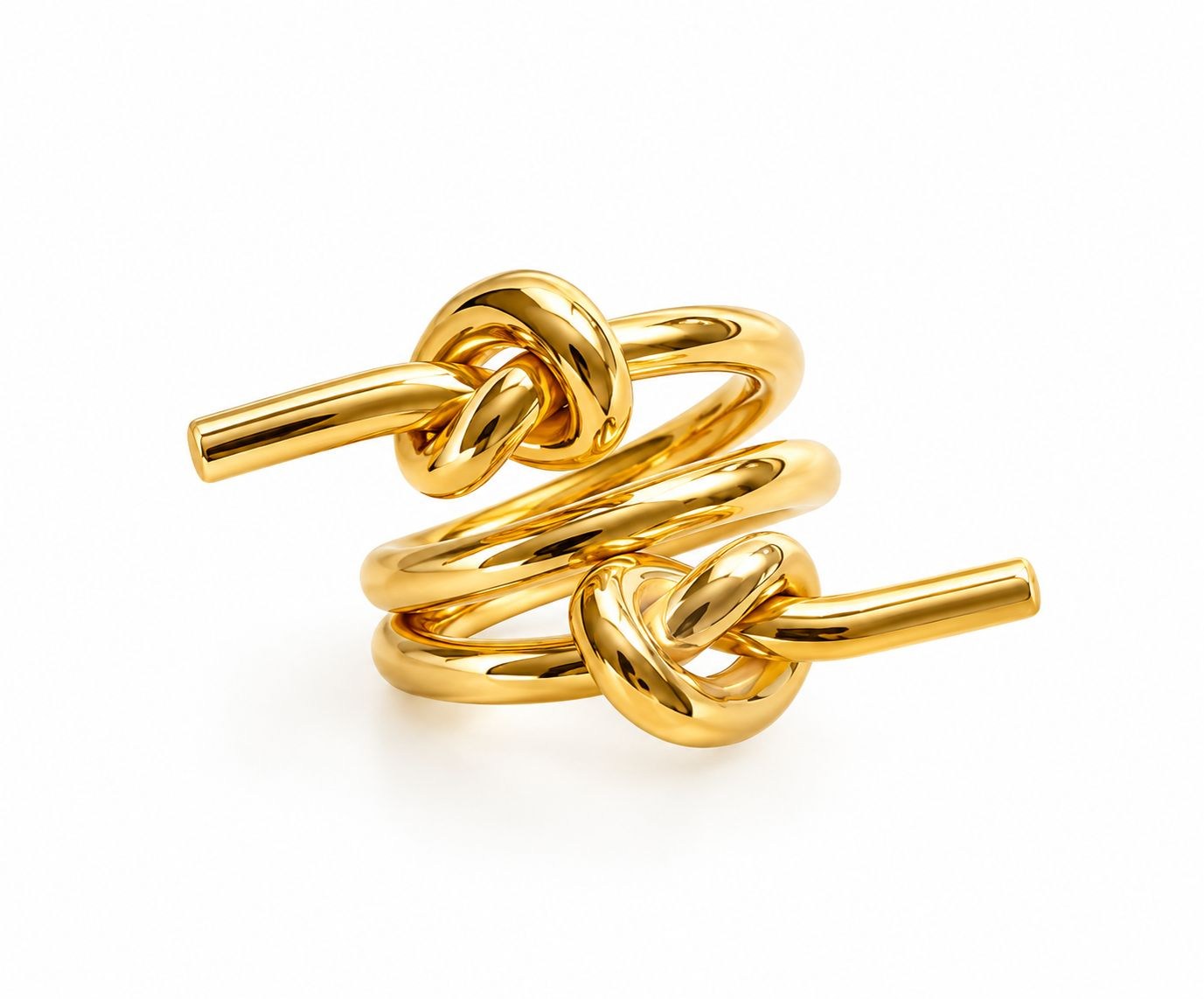 Çelik Triple Knot Yüzük 