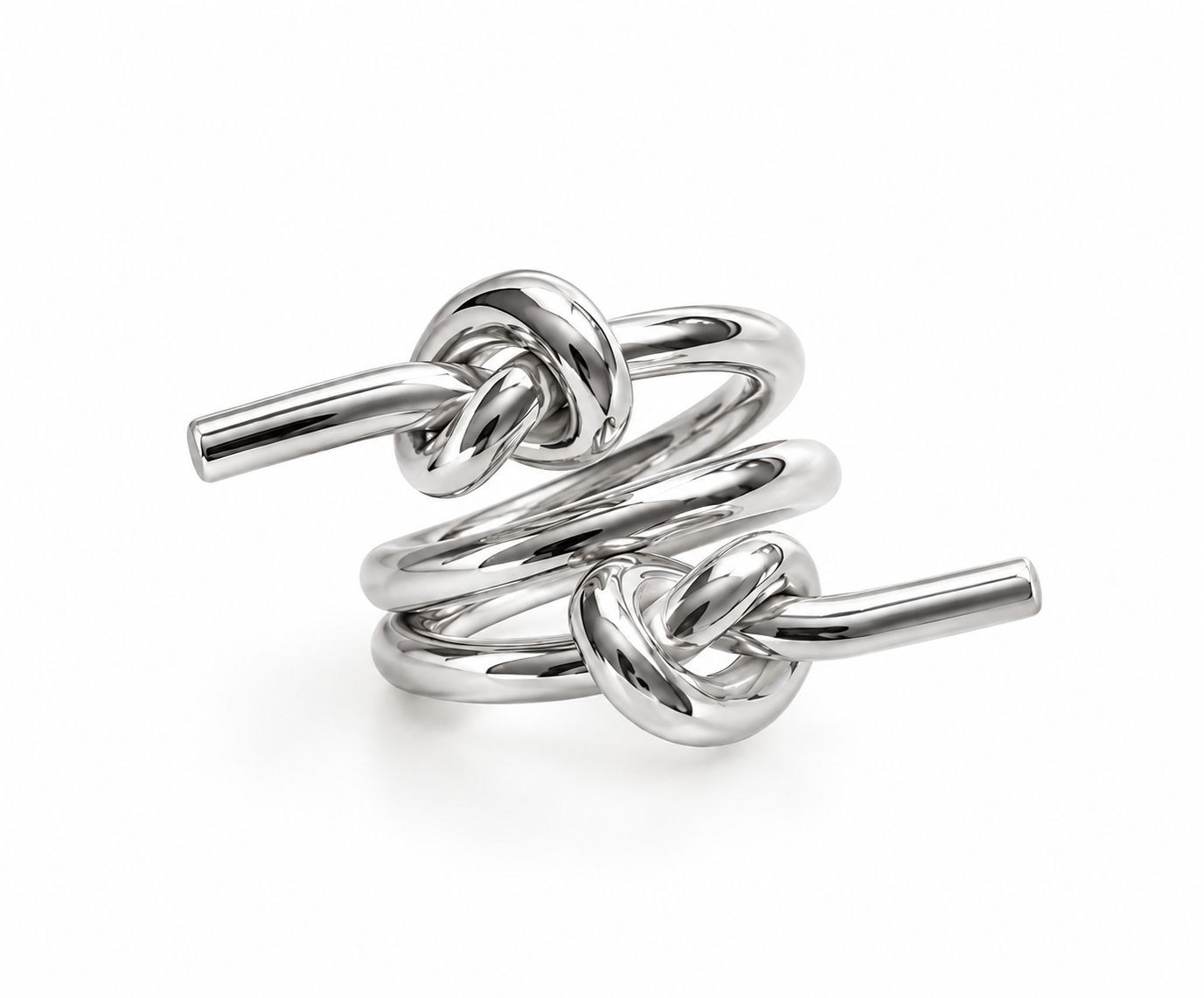 Çelik Triple Knot Yüzük 