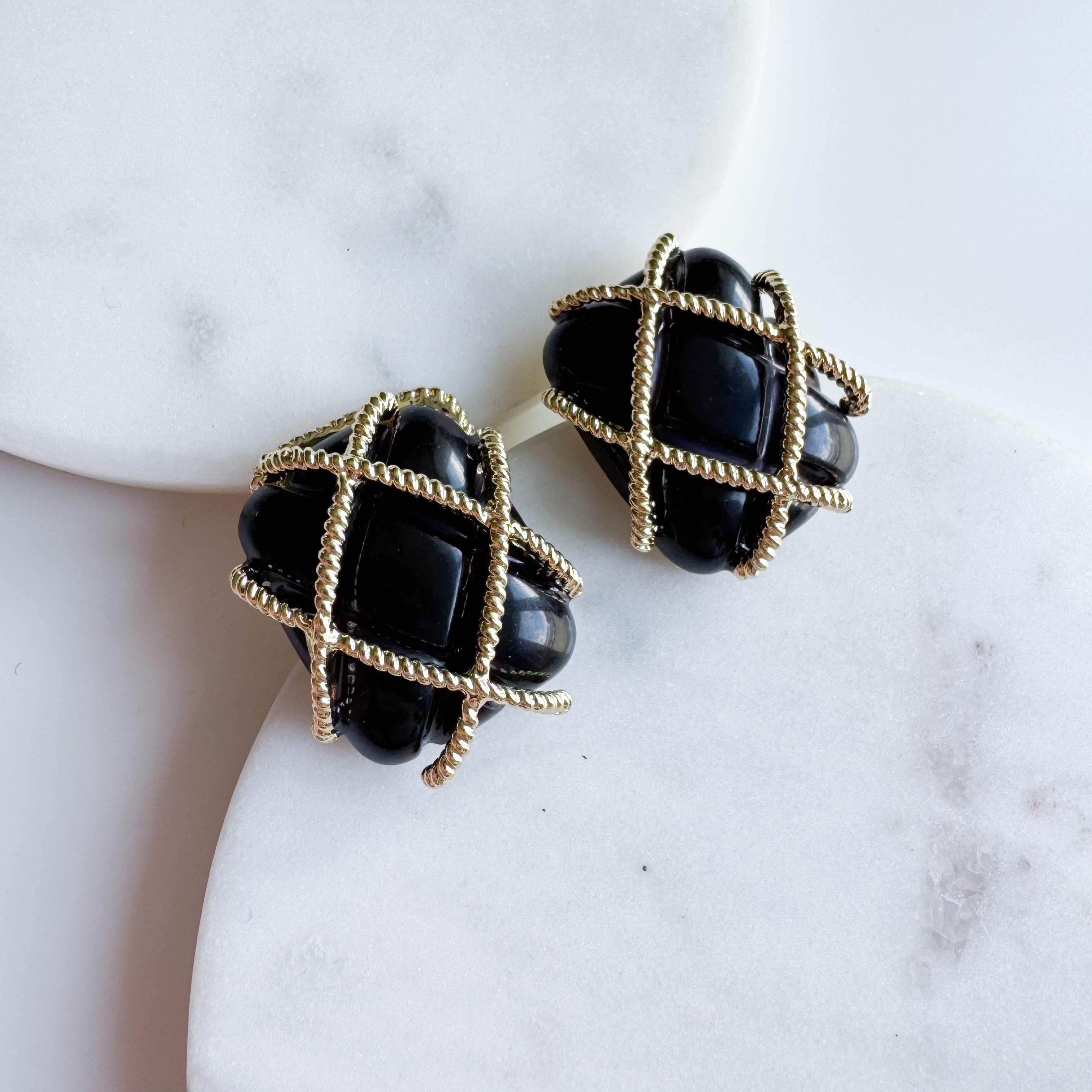 Çelik Vintage İnci Küpe