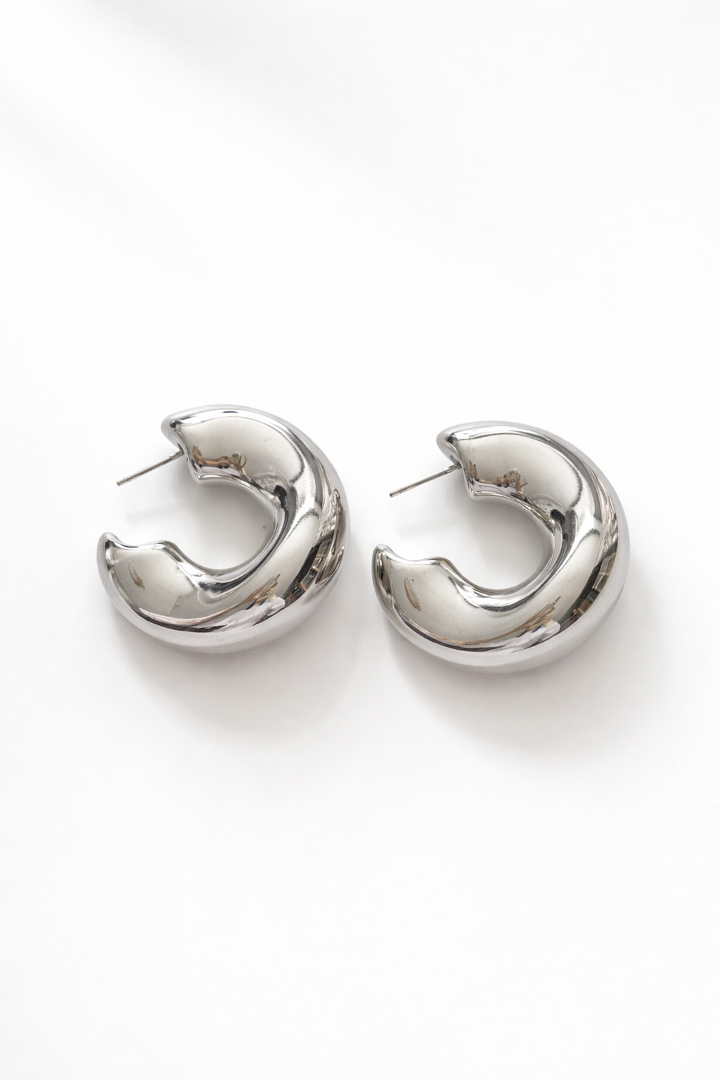 Çelik Wrinkled Küpe