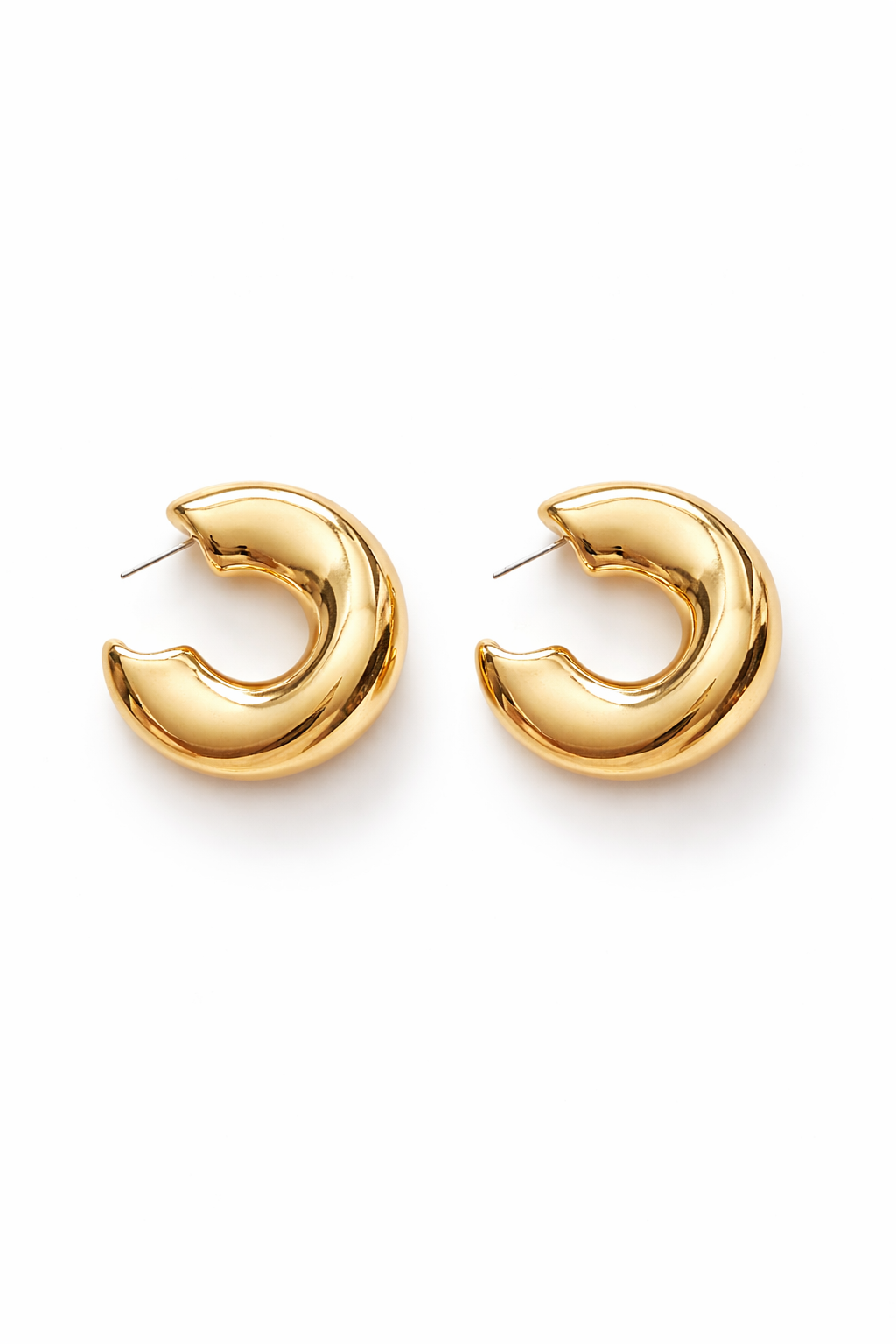 Çelik Wrinkled Küpe