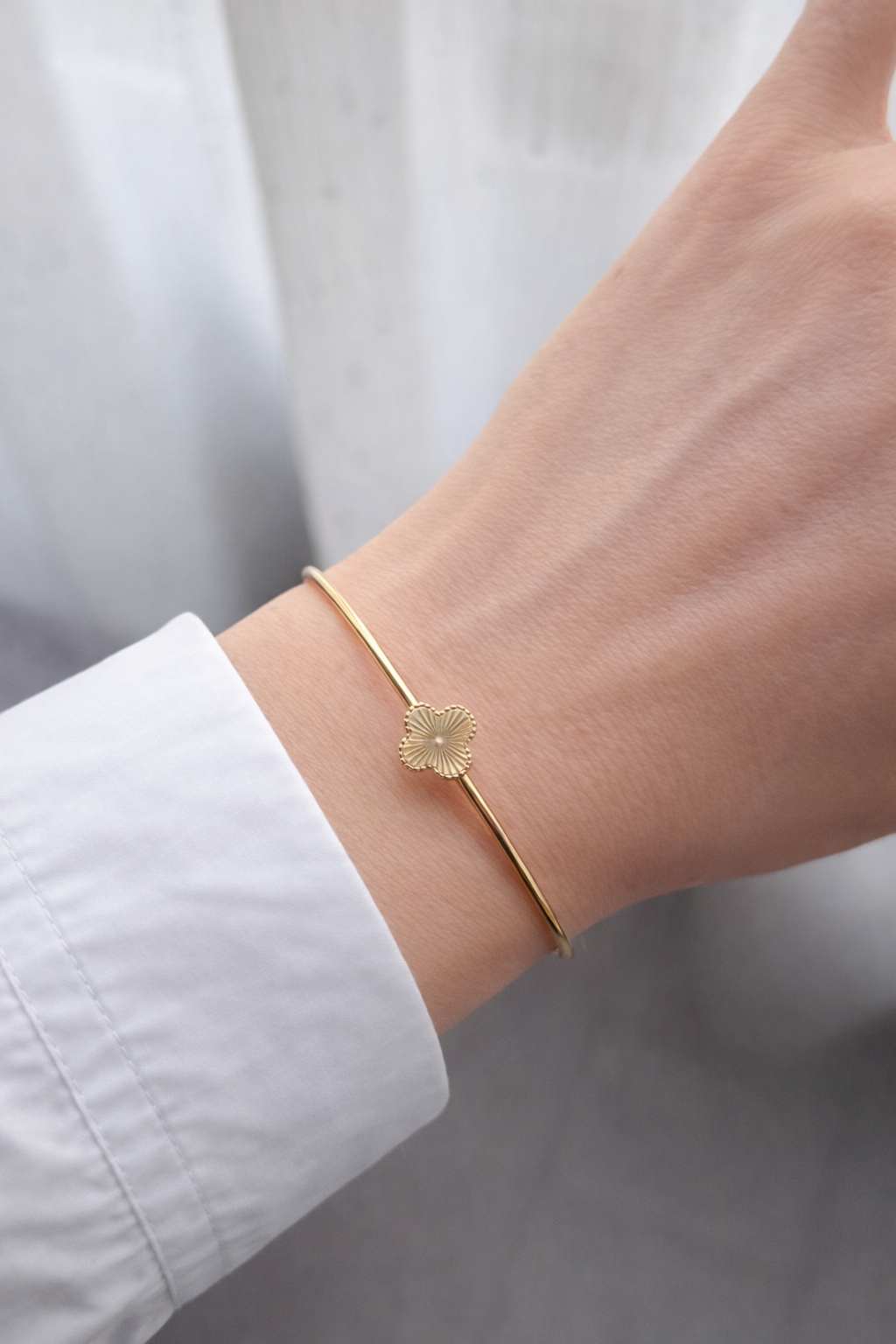 Çelik Yonca Bileklik