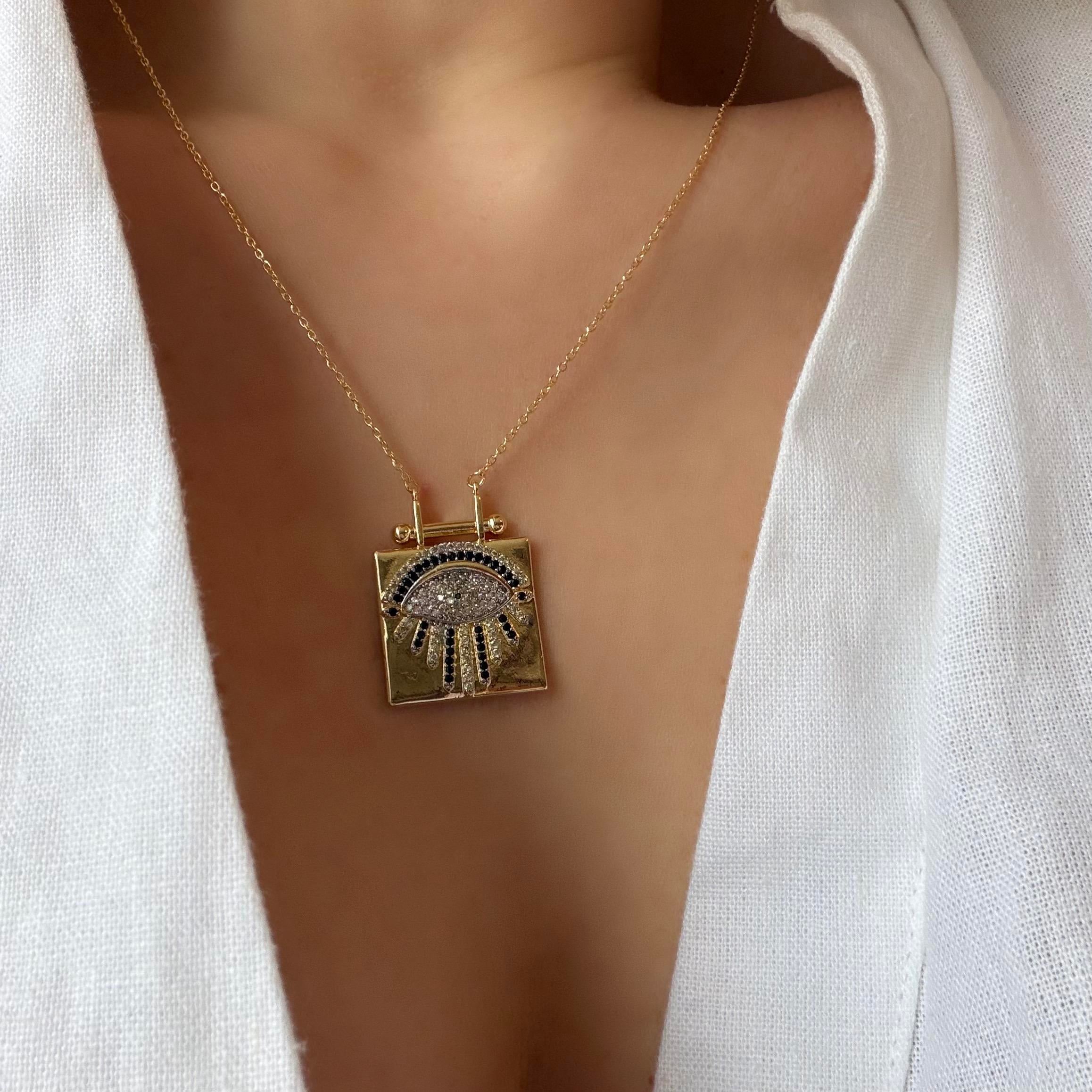 ÇelikTaşlı Nazar Kolye