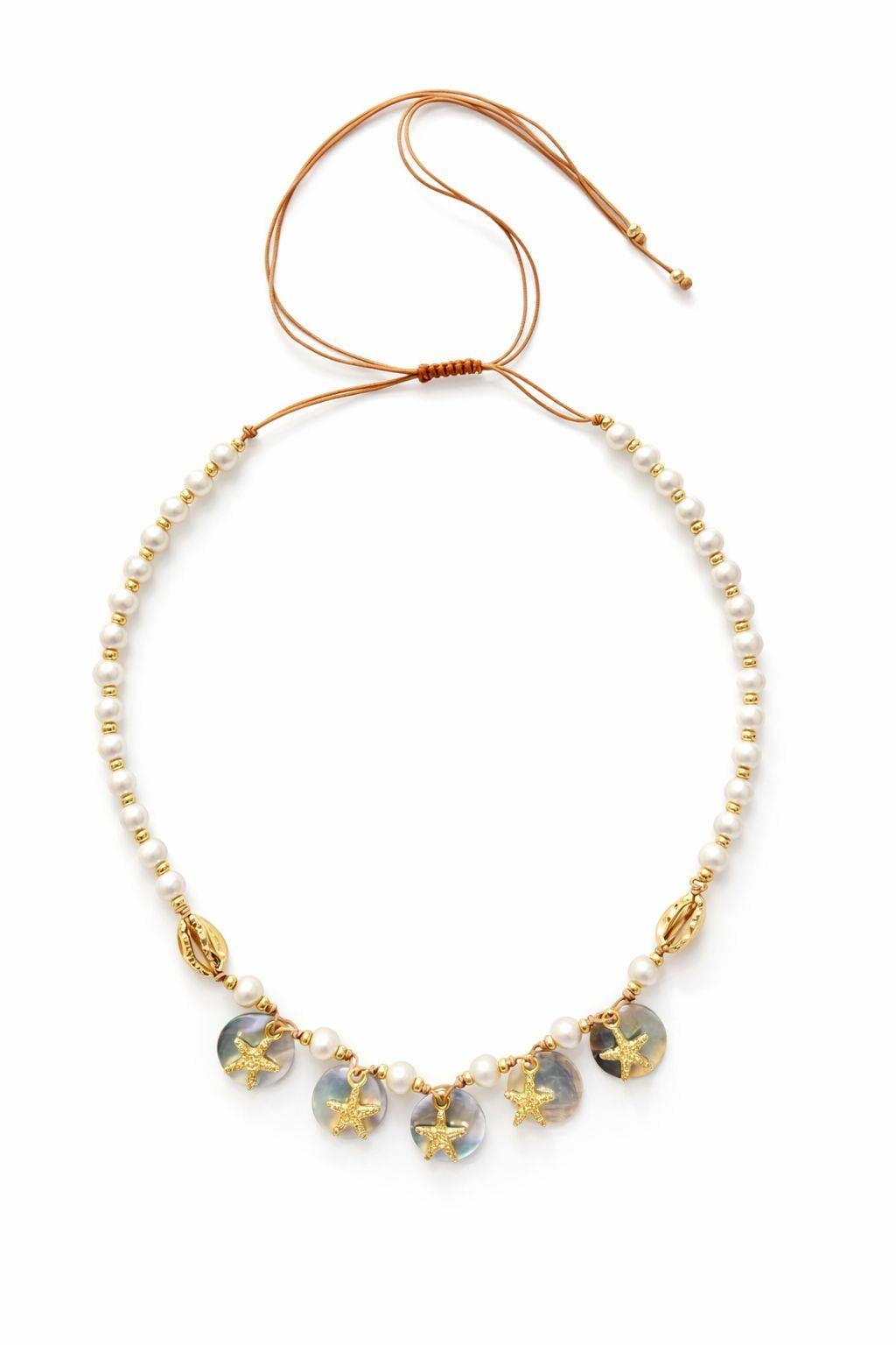 Deniz Yıldızı Asansörlü Kolye