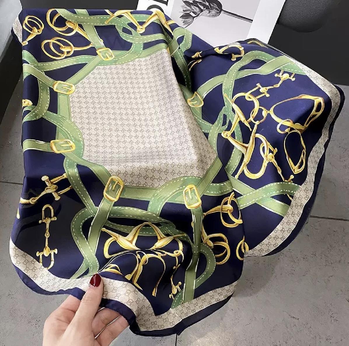 Desenli Şal-Fular 70x70