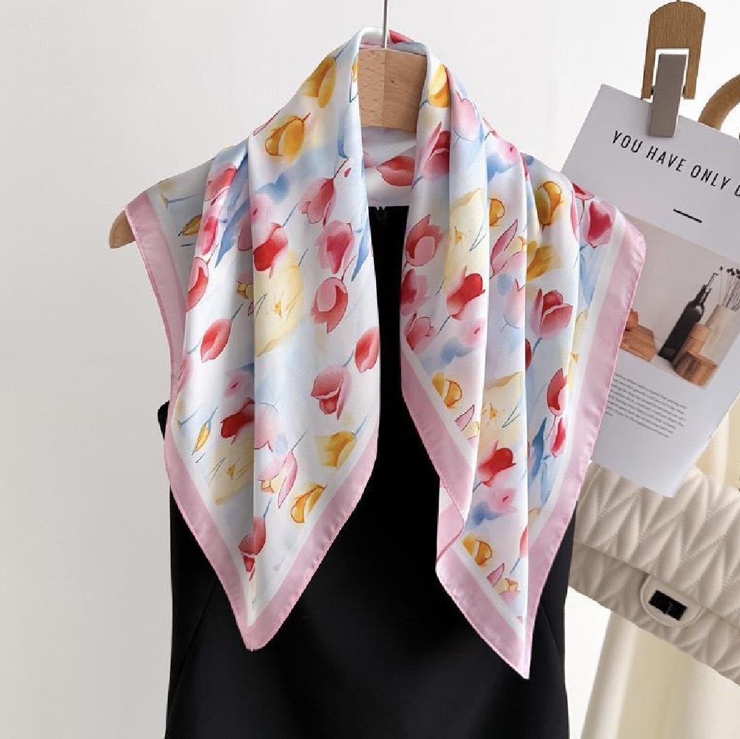 Desenli Şal-Fular 70x70