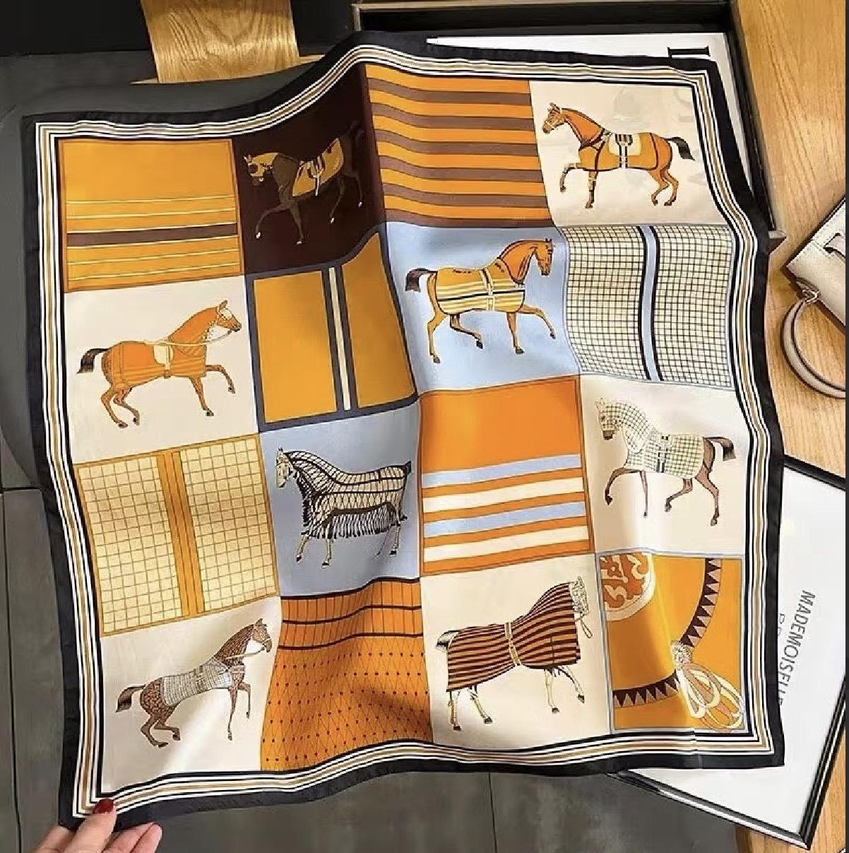 Desenli Şal-Fular 70x70