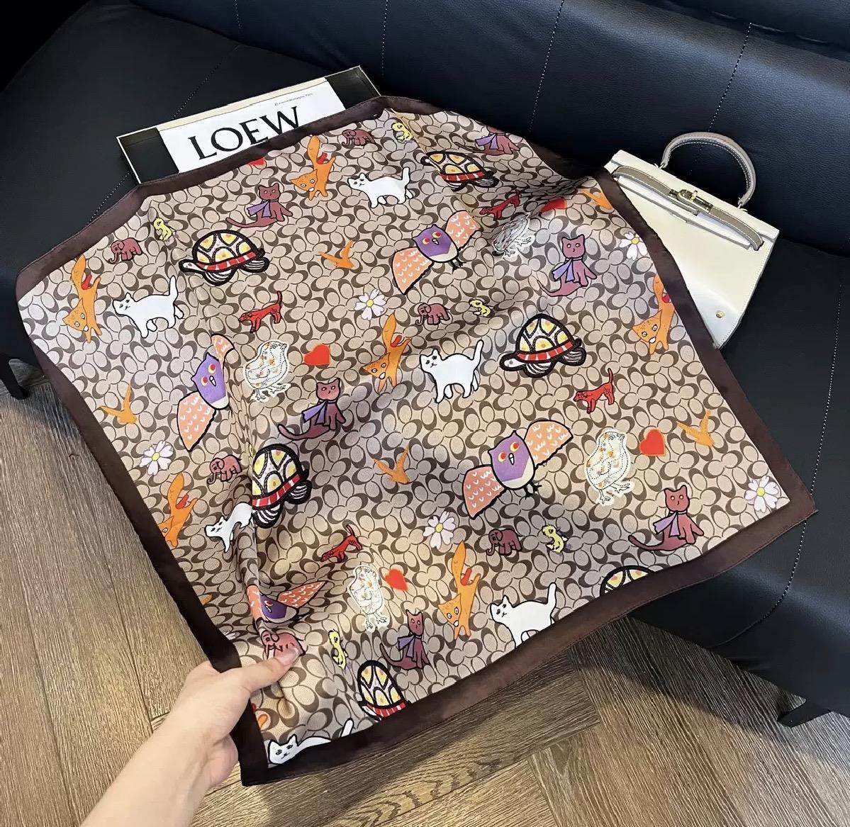 Desenli Şal-Fular 70x70