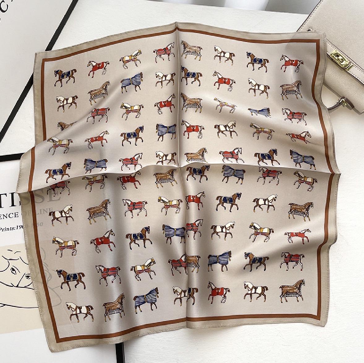 Desenli Şal-Fular 70x70