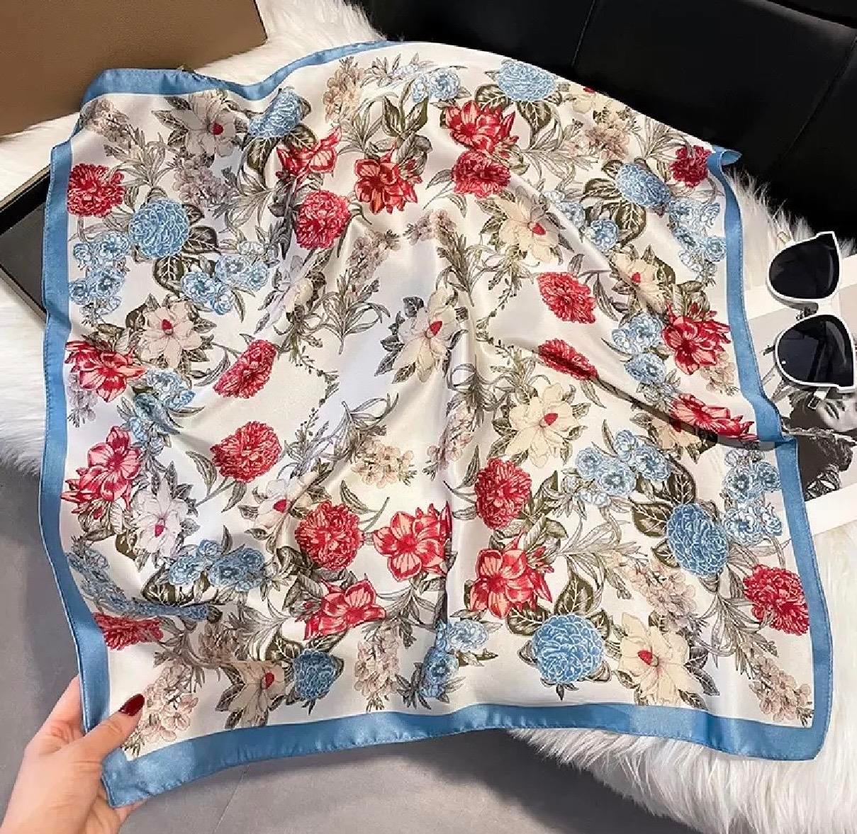 Desenli Şal-Fular 70x70