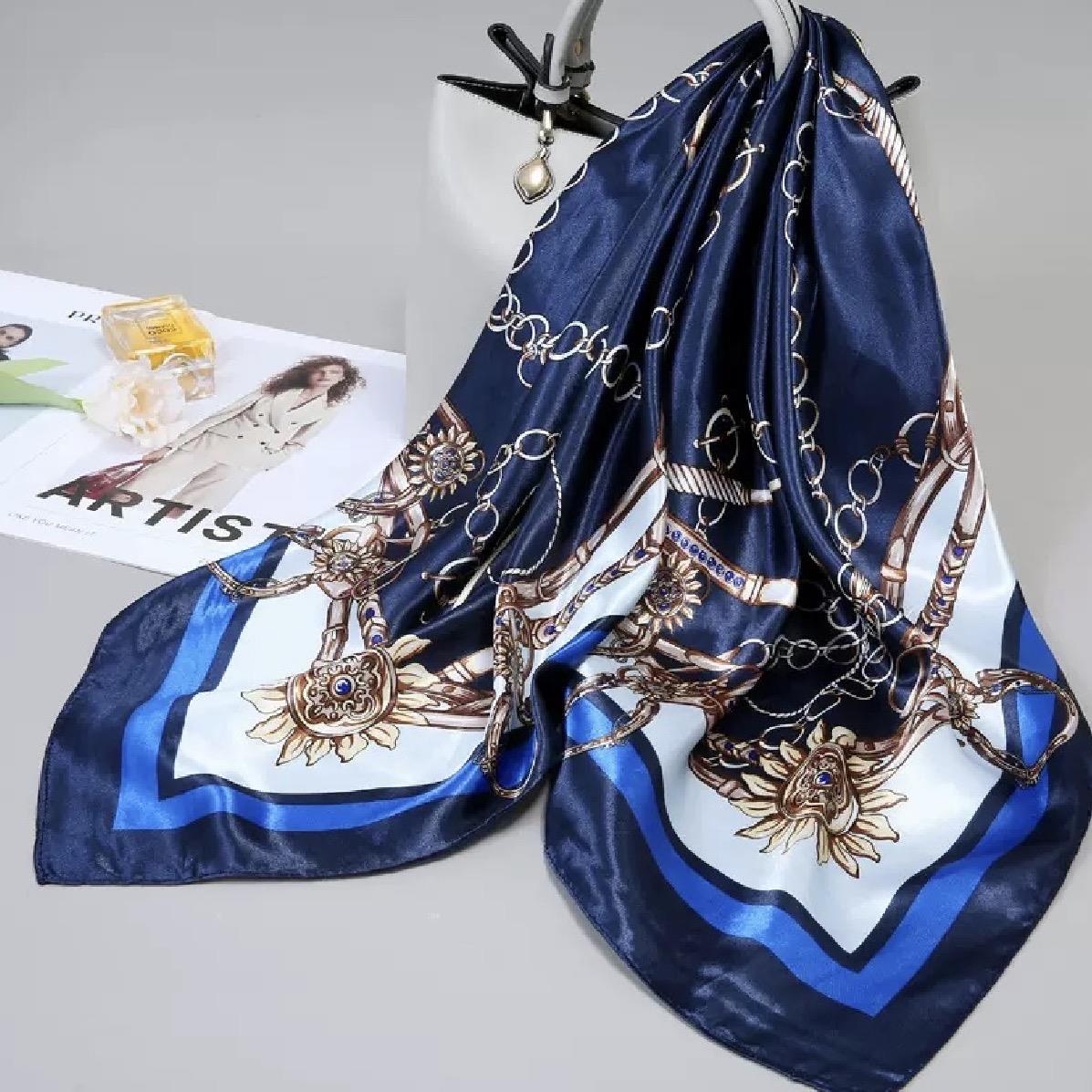 Desenli Şal-Fular 90x90