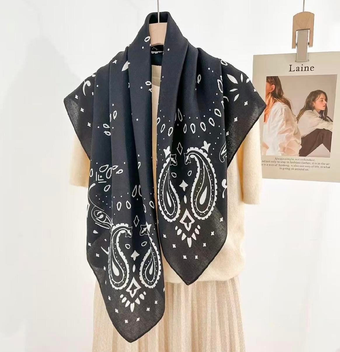 Desenli Şal-Fular 90x90