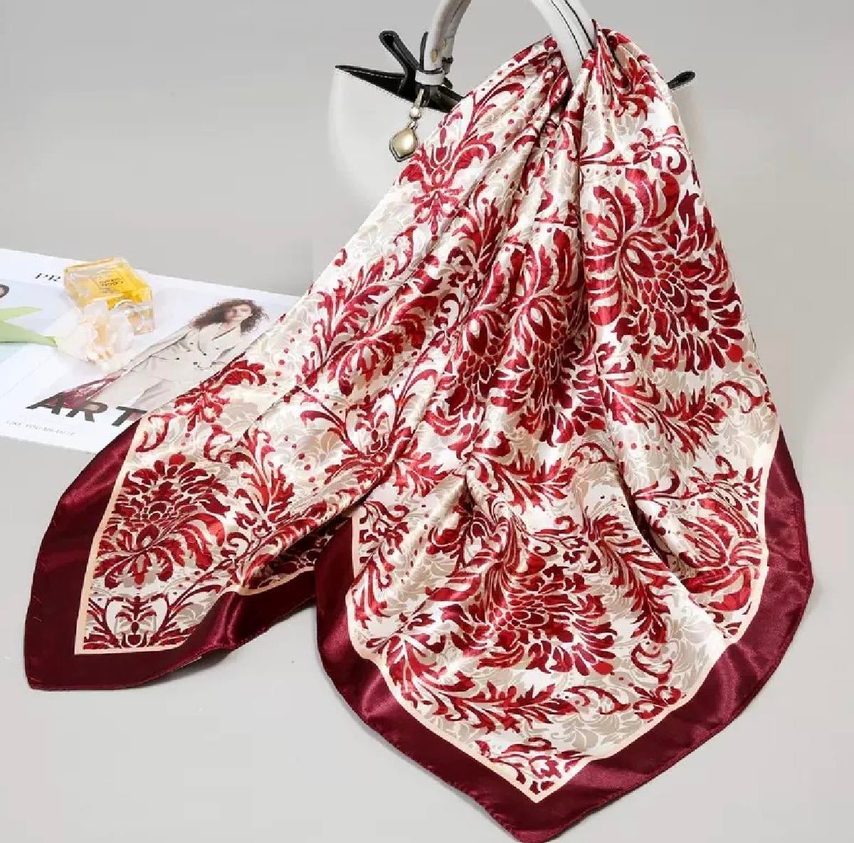 Desenli Şal-Fular 90x90