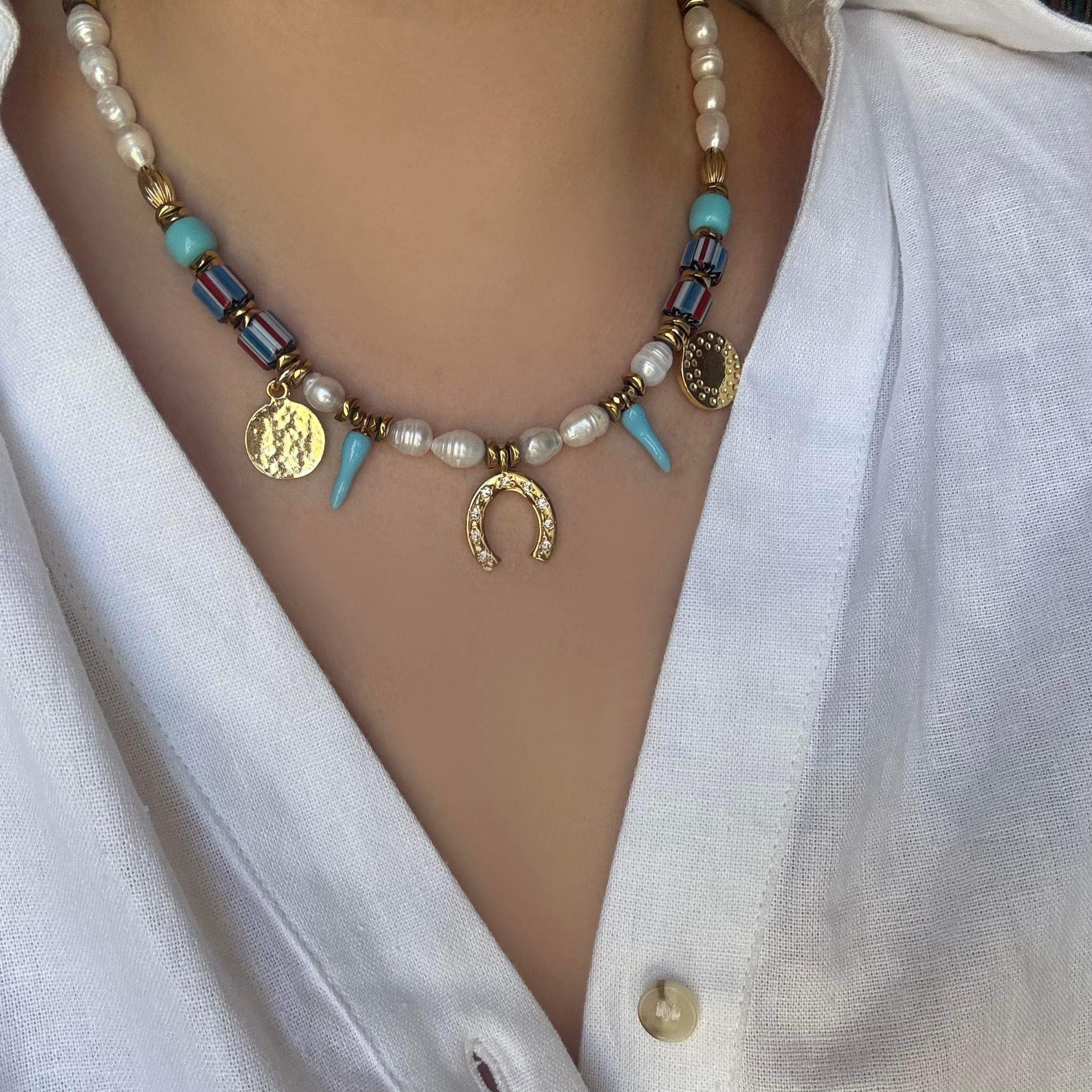 İnci Charm Kolye