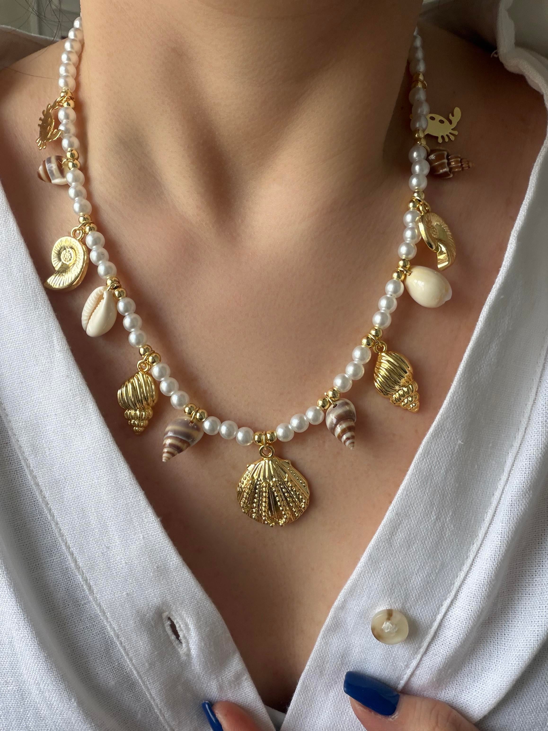 İnci Deniz Charm Kolye