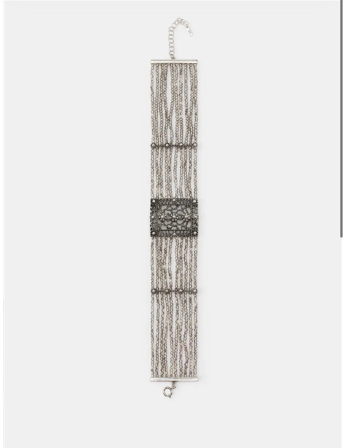 Kristal Taşlı Choker Kolye