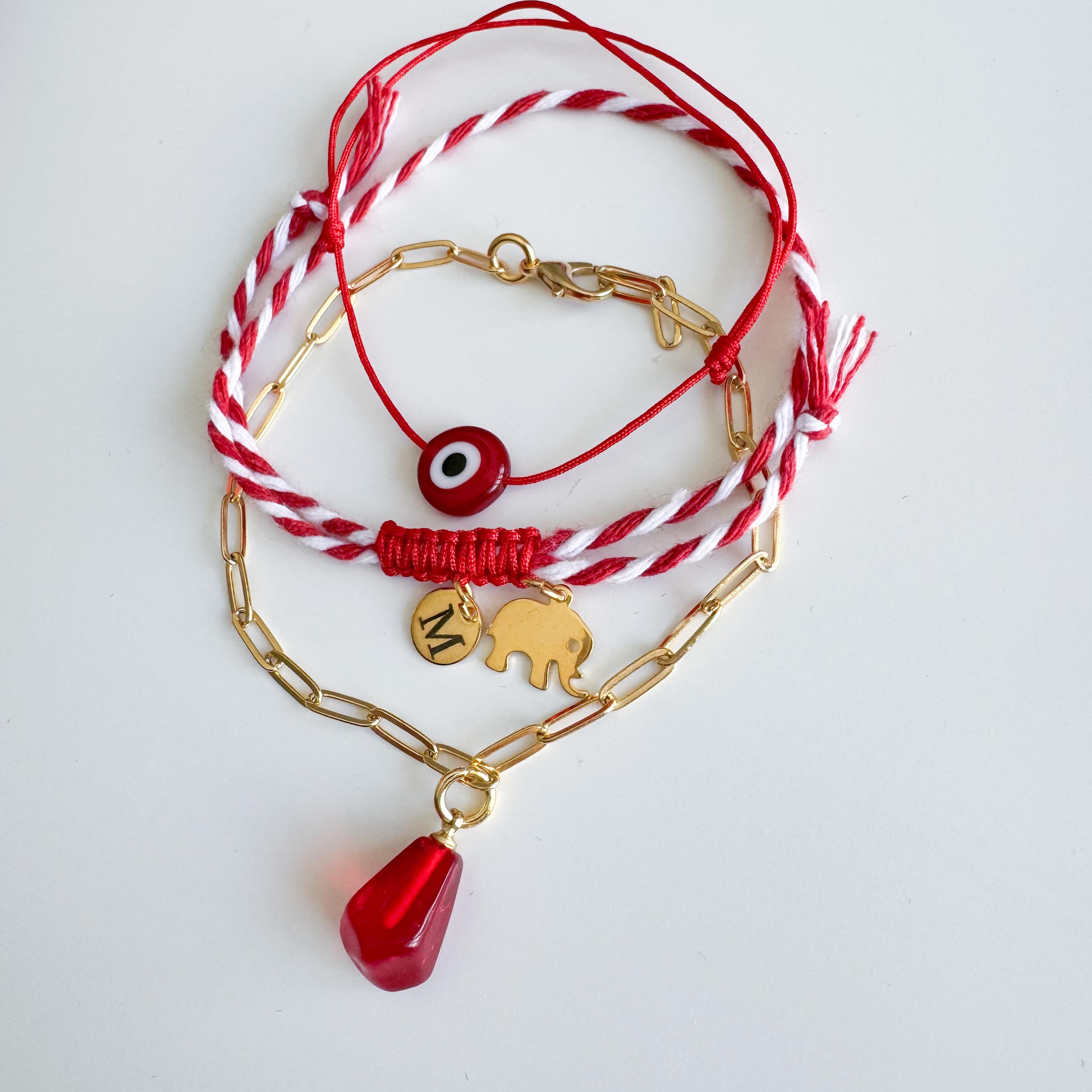 Marteniçka Fil - Nar  Bileklik Seti