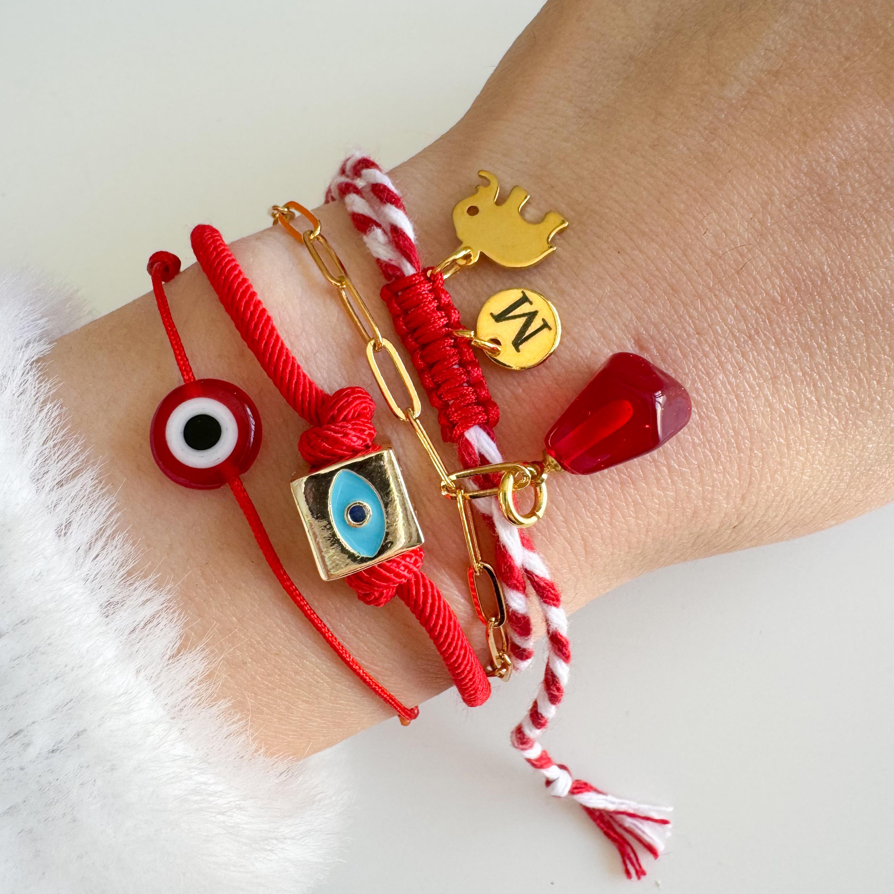 Marteniçka Fil - Nar -Şans Bileklik Seti