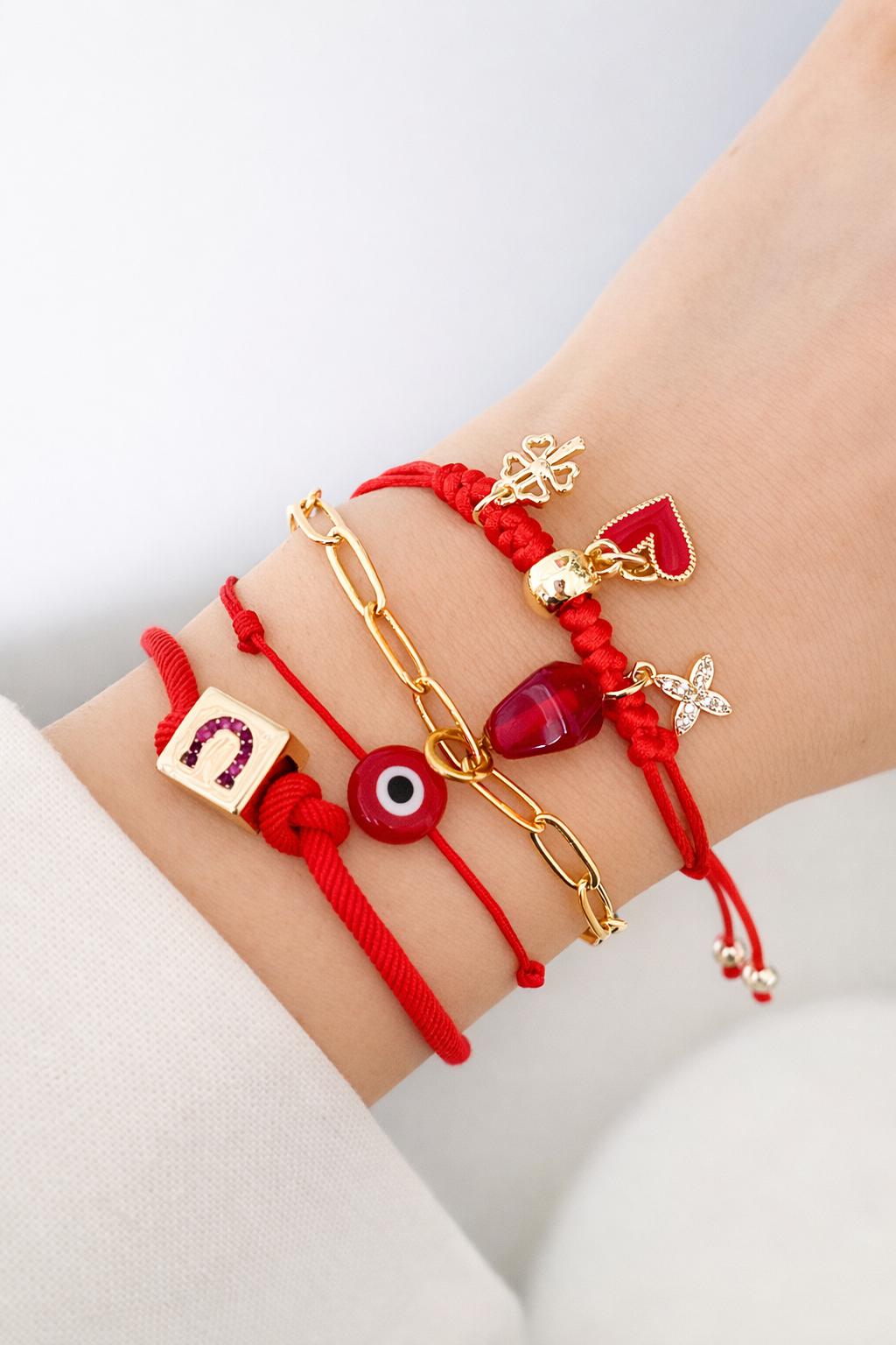 Marteniçka - Nar -Şans Bileklik Seti