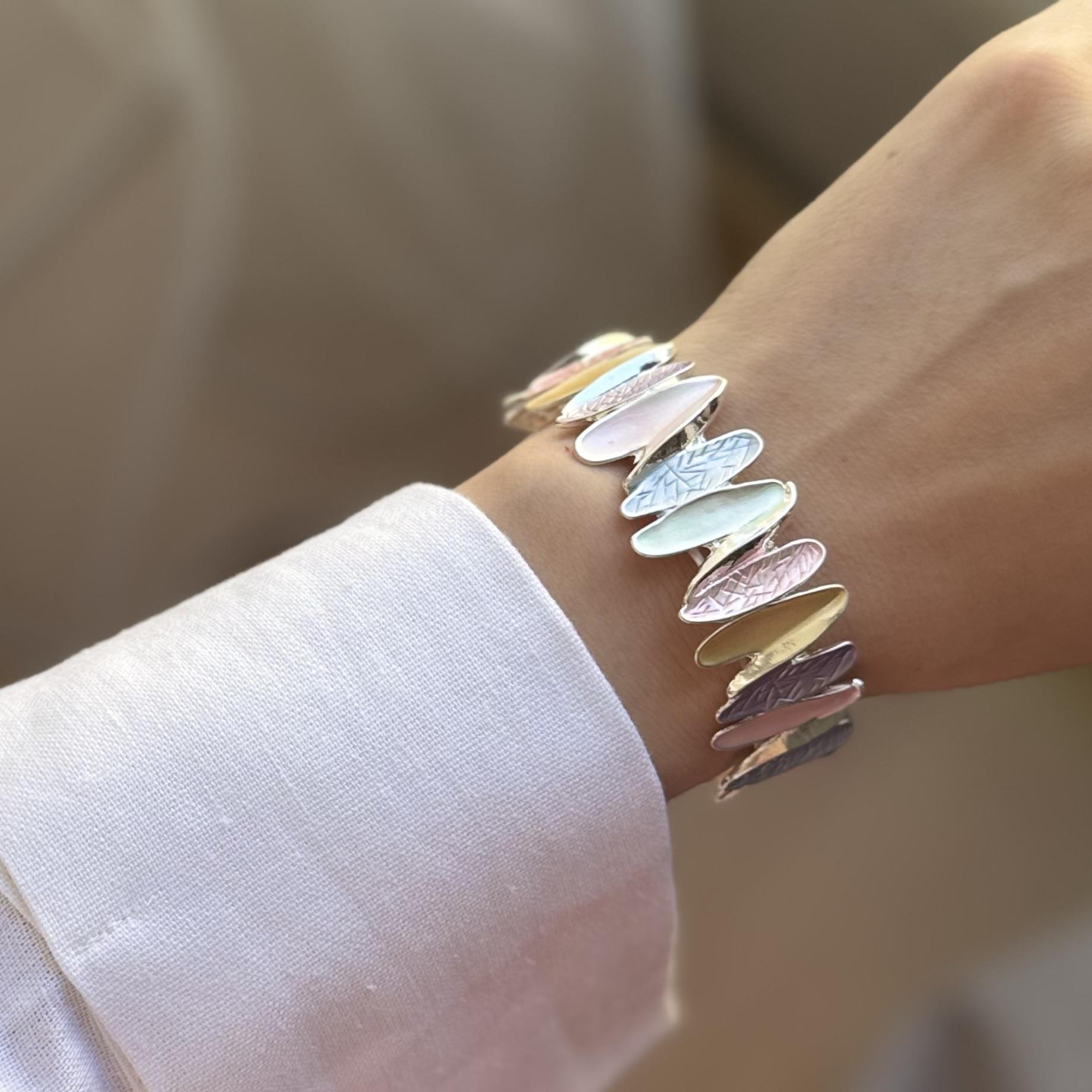 Metal Mineli Lastik Bileklik