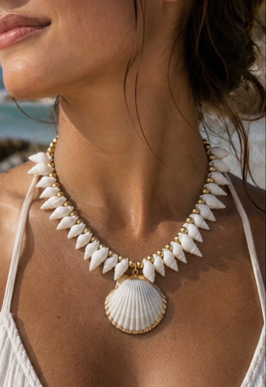 Midye Boncuk Kolye